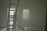 Blower-Door-Test mit Nebel